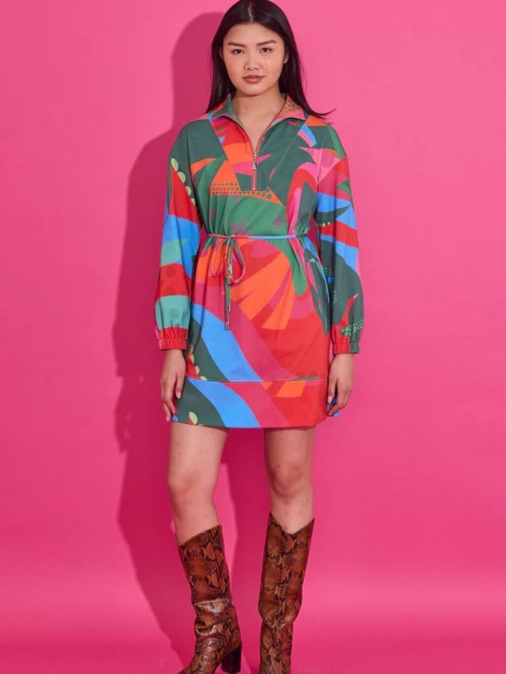 Alden Adair Logan Long Sleeve Dress Topical nwt Various Sizes